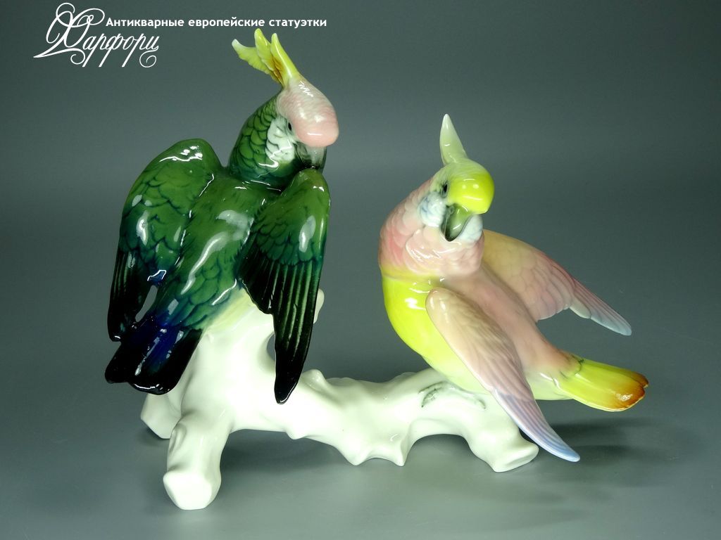 Купить фарфоровую статуэтку KARL ENS Пара попугайчиков